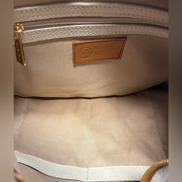 Valentina Cream and Tan Hobo Bag - Picture 2 of 4